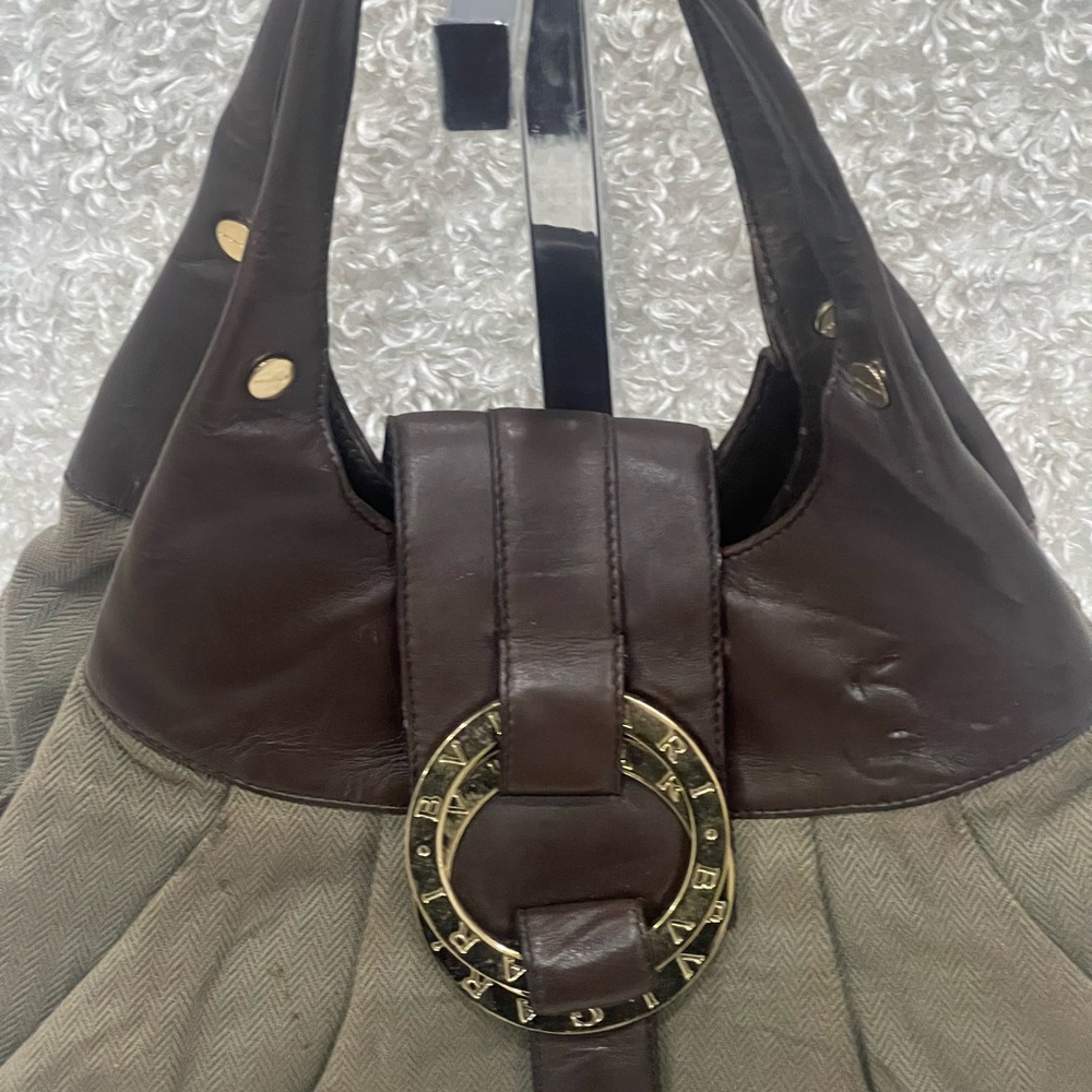 Bvlgari Canvas and Leather Chandra Hobo Bag - Picture 3 of 16